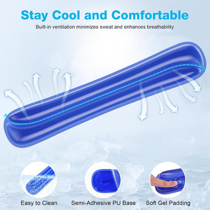 Gel Wrist Rest Mouse Pad Set, Ergonomic Support for Office Gaming
