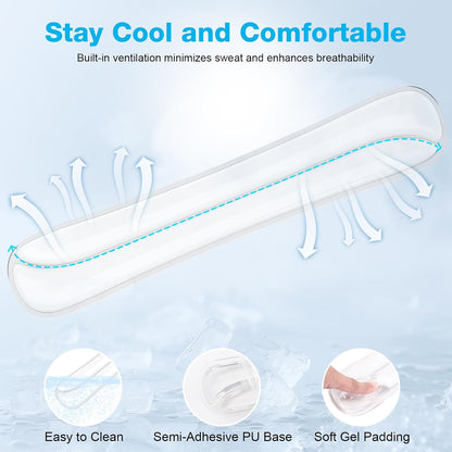 Gel Wrist Rest Mouse Pad Set, Ergonomic Support for Office Gaming