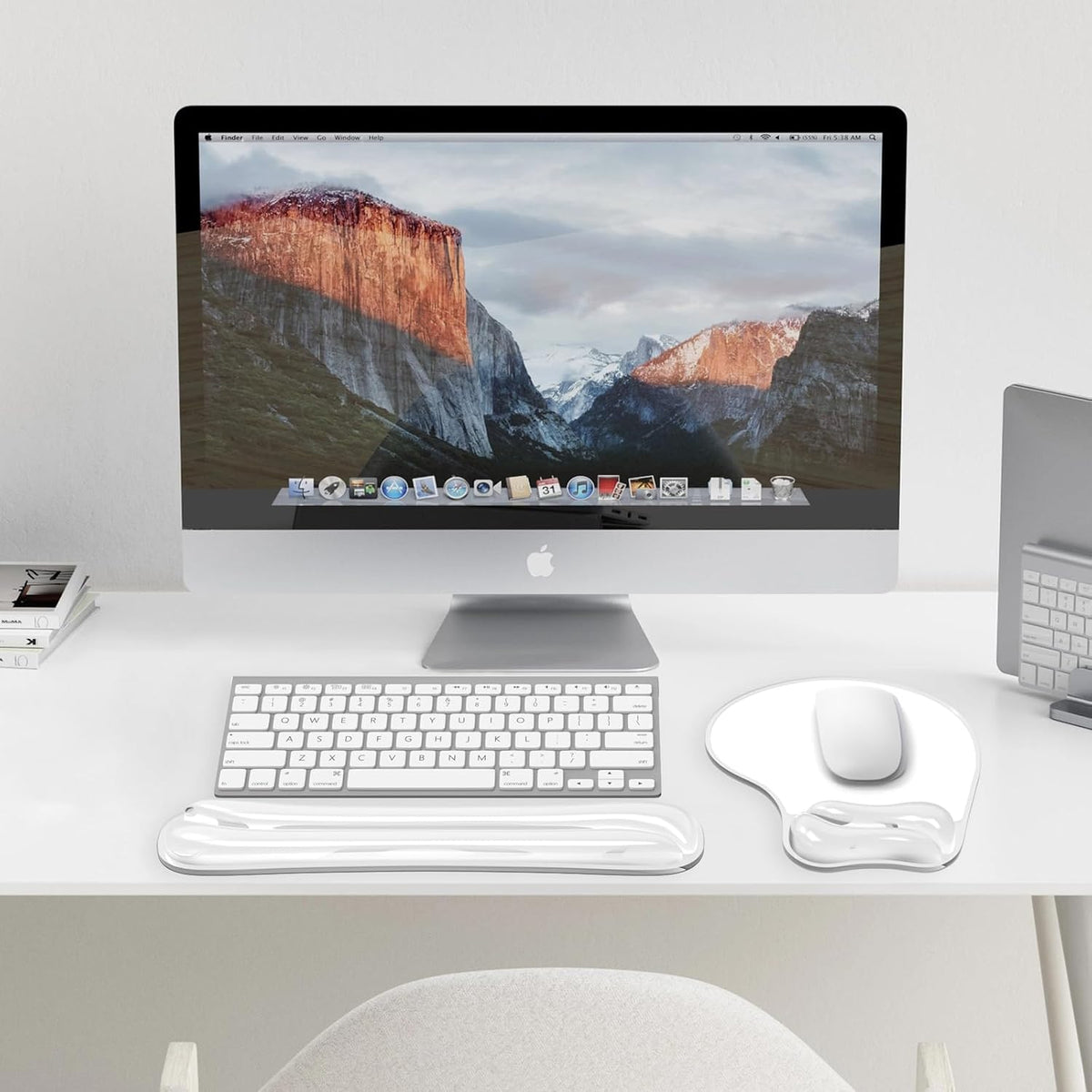 Gel Wrist Rest Mouse Pad Set, Ergonomic Support for Office Gaming