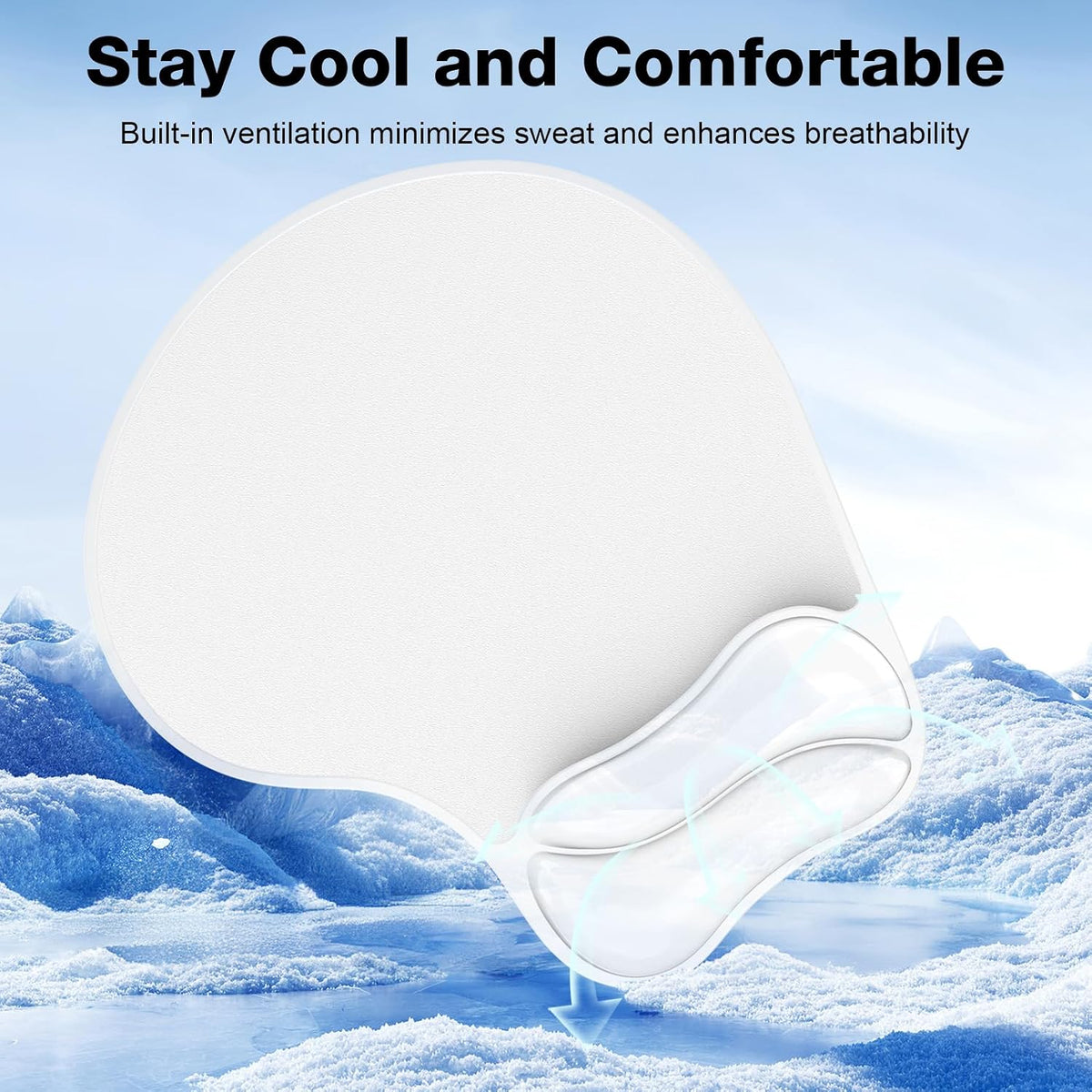 Gel Wrist Rest Mouse Pad Set, Ergonomic Support for Office Gaming
