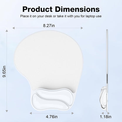 Gel Wrist Rest Mouse Pad Set, Ergonomic Support for Office Gaming