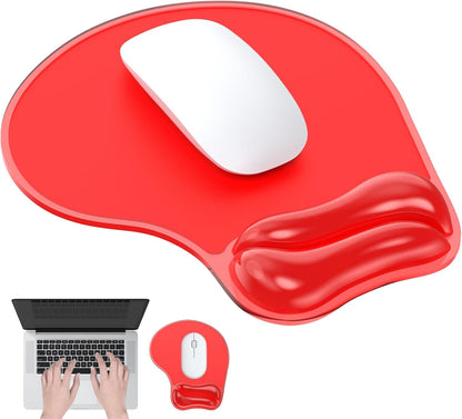 Gel Wrist Rest Mouse Pad Set, Ergonomic Support for Office Gaming