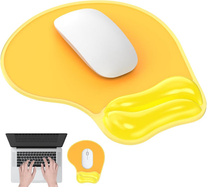 Gel Wrist Rest Mouse Pad Set, Ergonomic Support for Office Gaming