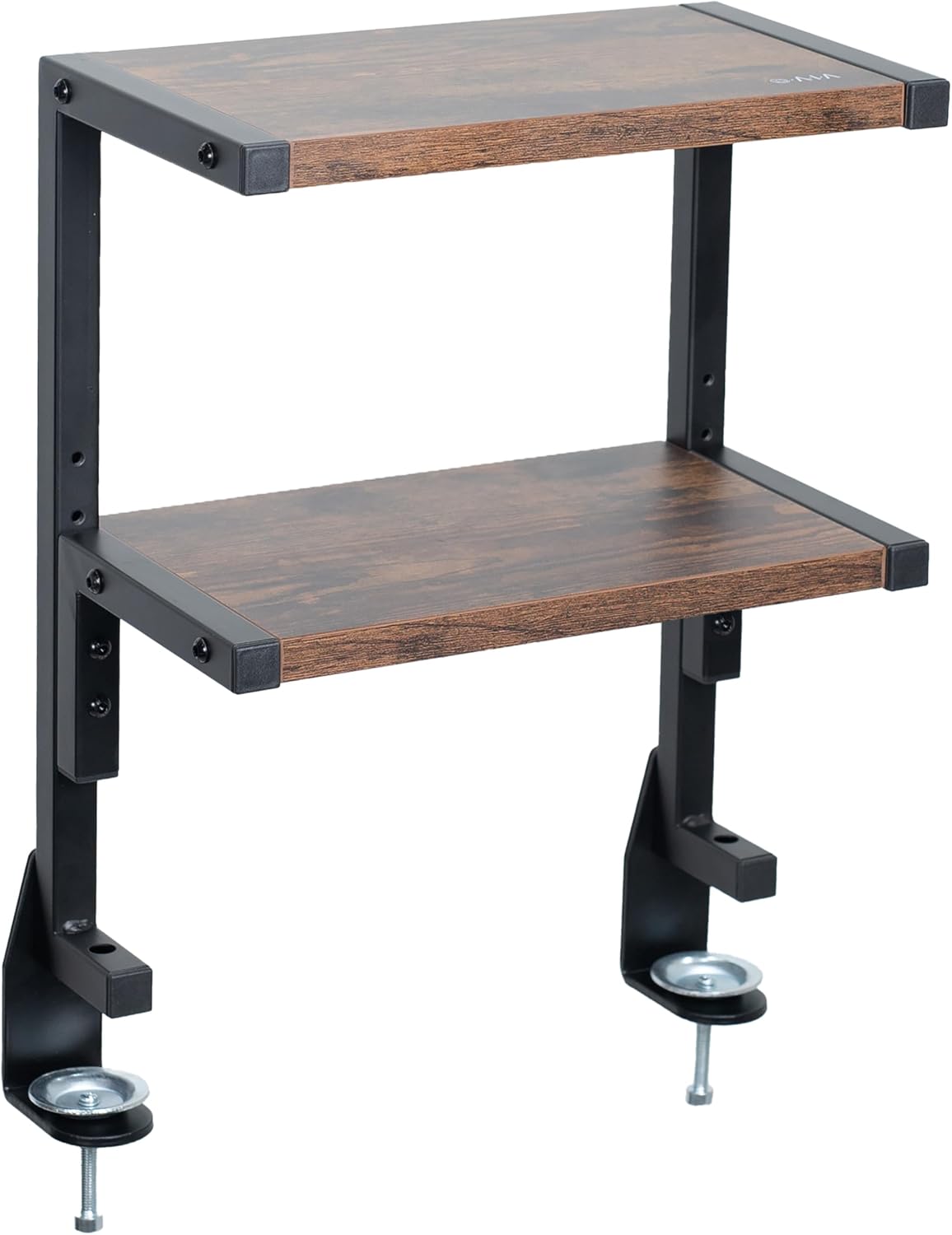 Black Clamp-on 13 inch 2-Tier Desk Shelf, STAND-SHELF2C