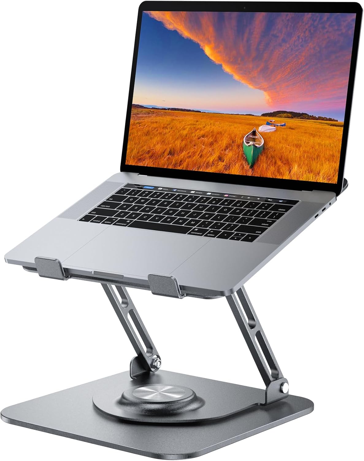Laptop Stand for desk(360°Rotating),Aluminum laptop Riser for 10-16"Laptops