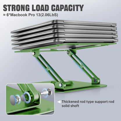 Laptop Stand for desk(360°Rotating),Aluminum laptop Riser for 10-16"Laptops