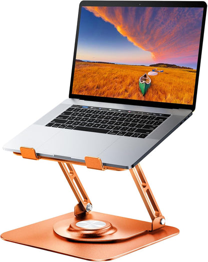 Laptop Stand for desk(360°Rotating),Aluminum laptop Riser for 10-16"Laptops