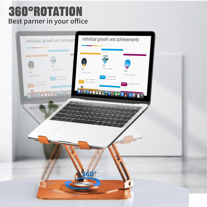 Laptop Stand for desk(360°Rotating),Aluminum laptop Riser for 10-16"Laptops
