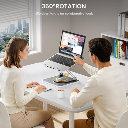 Laptop Stand for desk(360°Rotating),Aluminum laptop Riser for 10-16"Laptops