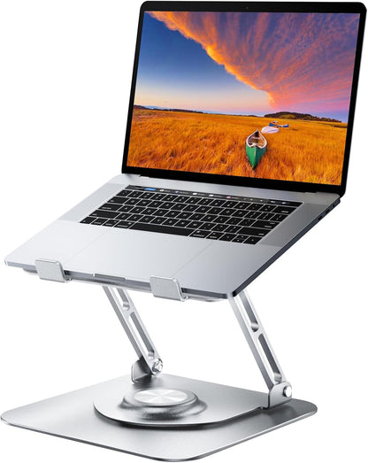 Laptop Stand for desk(360°Rotating),Aluminum laptop Riser for 10-16"Laptops