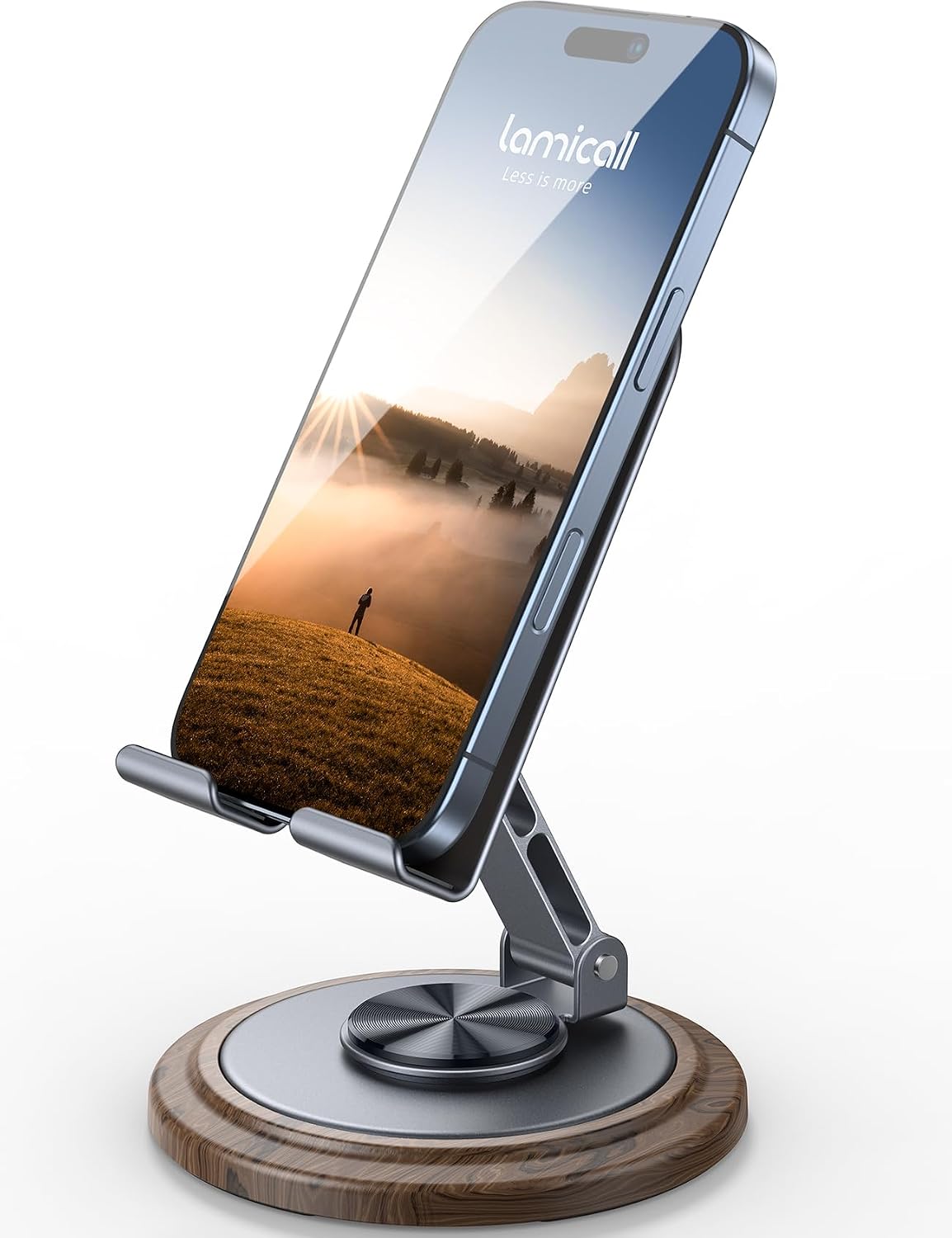 360° Rotation Cell Phone Stand for Desk, Sturdy Phone Holder