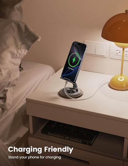 360° Rotation Cell Phone Stand for Desk, Sturdy Phone Holder