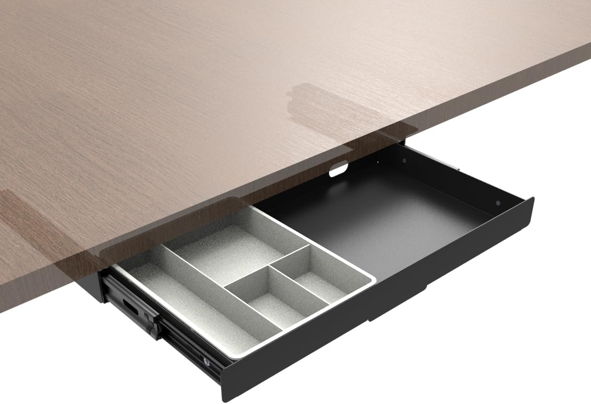 Under Desk Slide Out Pencil Drawer Storage Organizer 15" Wide