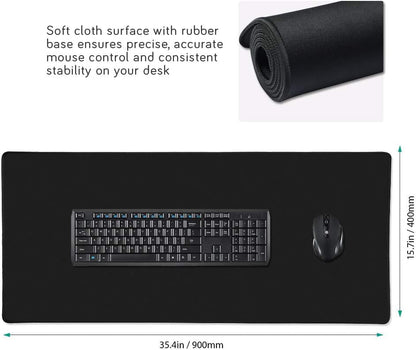 XXL Professional Large Mouse Pad & Computer Game Mouse Mat (35.4x15.7x0.1IN, Map) (90 * 40 Map)