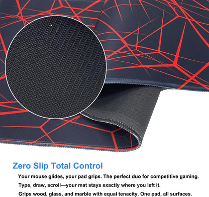 XXL Professional Large Mouse Pad & Computer Game Mouse Mat (35.4x15.7x0.1IN, Map) (90 * 40 Map)
