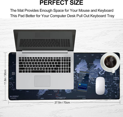 XXL Professional Large Mouse Pad & Computer Game Mouse Mat (35.4x15.7x0.1IN, Map) (90 * 40 Map)