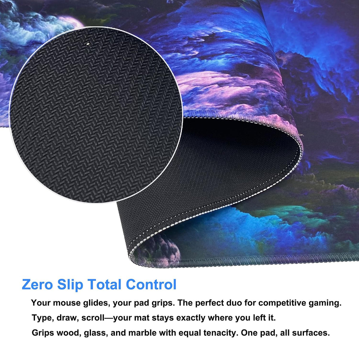XXL Professional Large Mouse Pad & Computer Game Mouse Mat (35.4x15.7x0.1IN, Map) (90 * 40 Map)