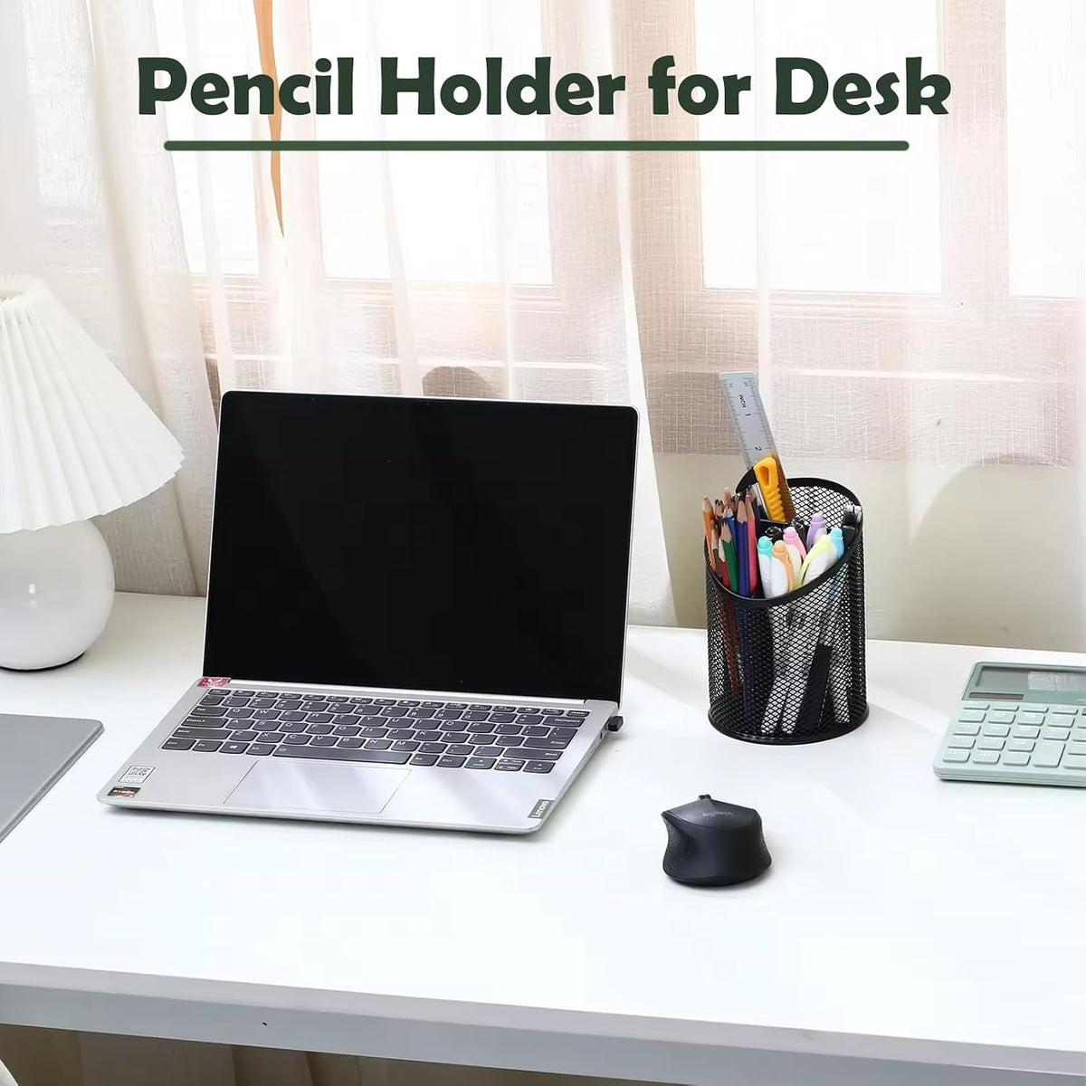 2 Pack Pencil Holder Pen Cup for Desk Round Pen Organizer
