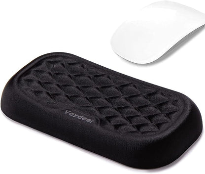 Mouse Wrist Rest Pad, Memory Foam Hand Rest Support Padded for Office, Computer, Laptop, Typing and Wrist Pain Relief and Repair (5.91 inch, Black)