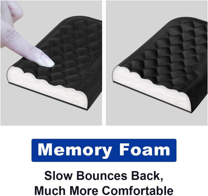 Mouse Wrist Rest Pad, Memory Foam Hand Rest Support Padded for Office, Computer, Laptop, Typing and Wrist Pain Relief and Repair (5.91 inch, Black)
