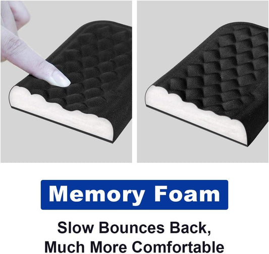 Mouse Wrist Rest Pad, Memory Foam Hand Rest Support Padded for Office, Computer, Laptop, Typing and Wrist Pain Relief and Repair (5.91 inch, Black)