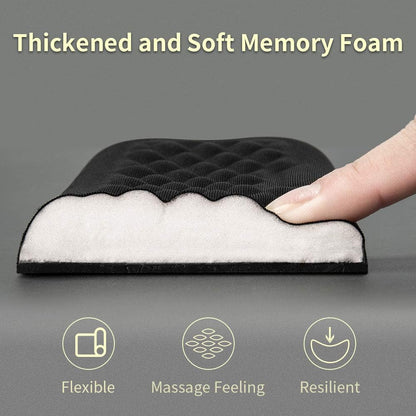 Mouse Wrist Rest Pad, Memory Foam Hand Rest Support Padded for Office, Computer, Laptop, Typing and Wrist Pain Relief and Repair (5.91 inch, Black)