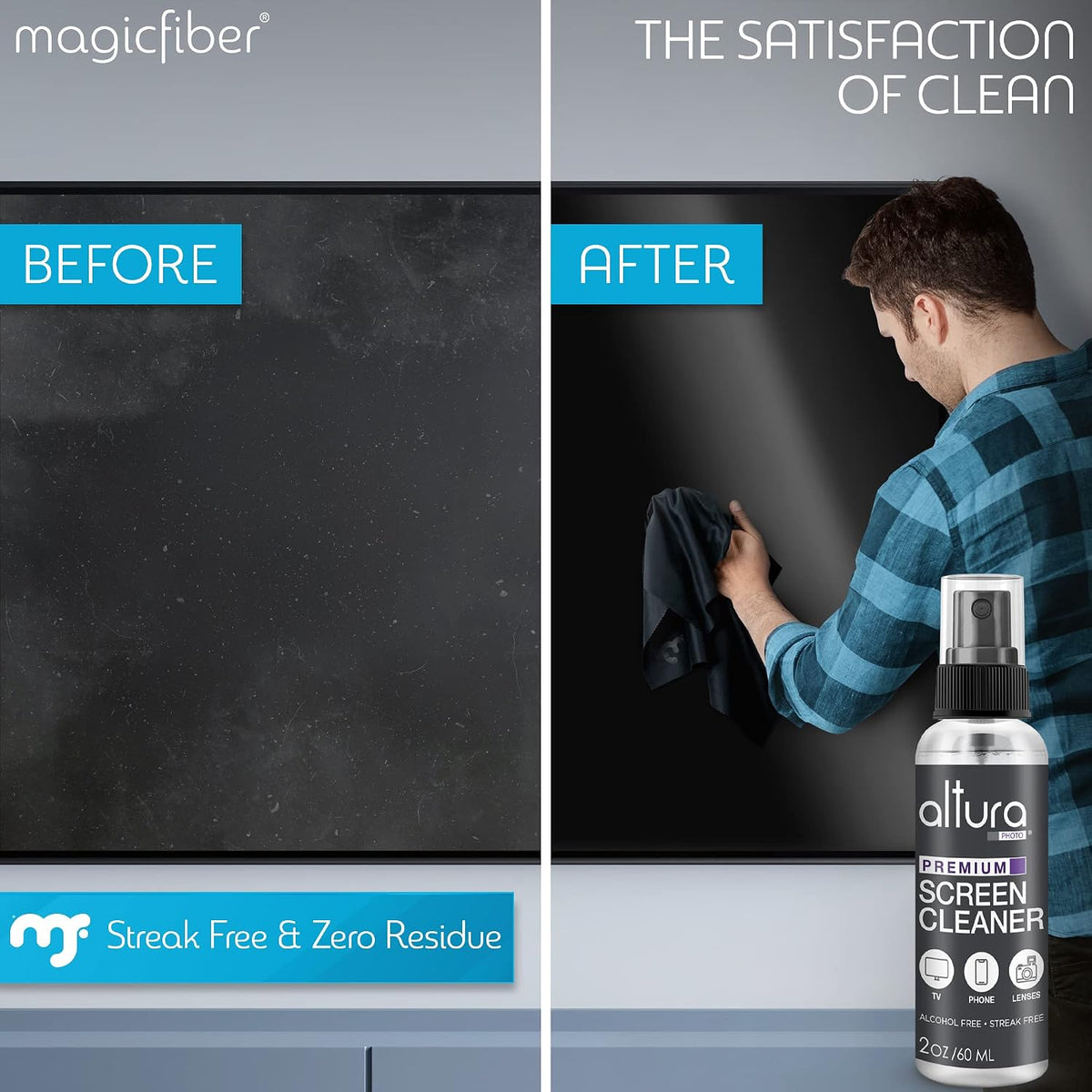 Screen Cleaner Spray Kit for Car, Laptop, Computer & MacBook