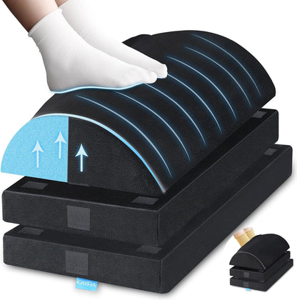 Adjustable Foot Rest Under Desk at Work, Foot Stool with Gel Foam