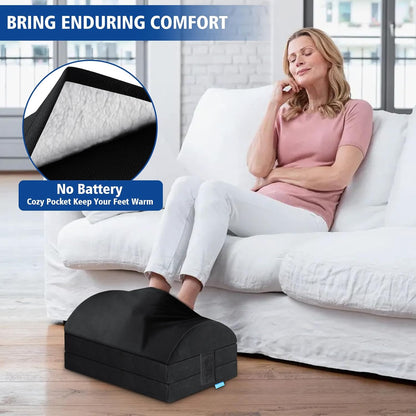 Adjustable Foot Rest Under Desk at Work, Foot Stool with Gel Foam