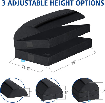 Adjustable Foot Rest Under Desk at Work, Foot Stool with Gel Foam