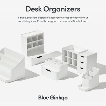 Portable Desk Organizer, Blue, Made in Korea