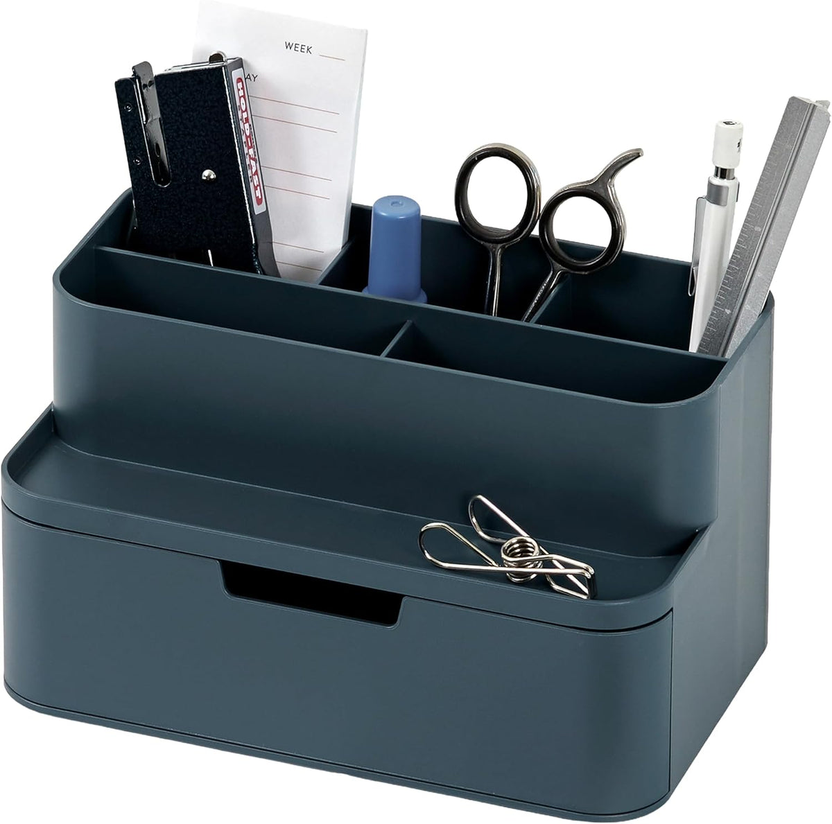 Portable Desk Organizer, Blue, Made in Korea