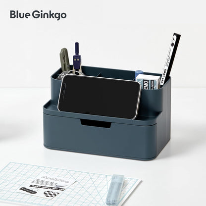 Portable Desk Organizer, Blue, Made in Korea