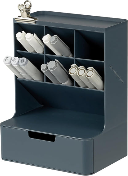Portable Desk Organizer, Blue, Made in Korea