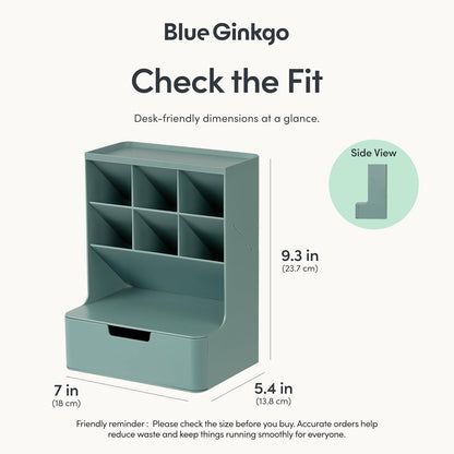 Portable Desk Organizer, Blue, Made in Korea