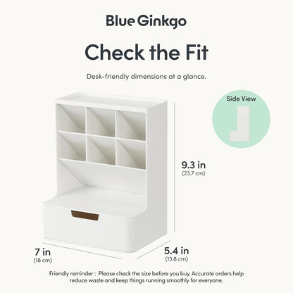Portable Desk Organizer, Blue, Made in Korea