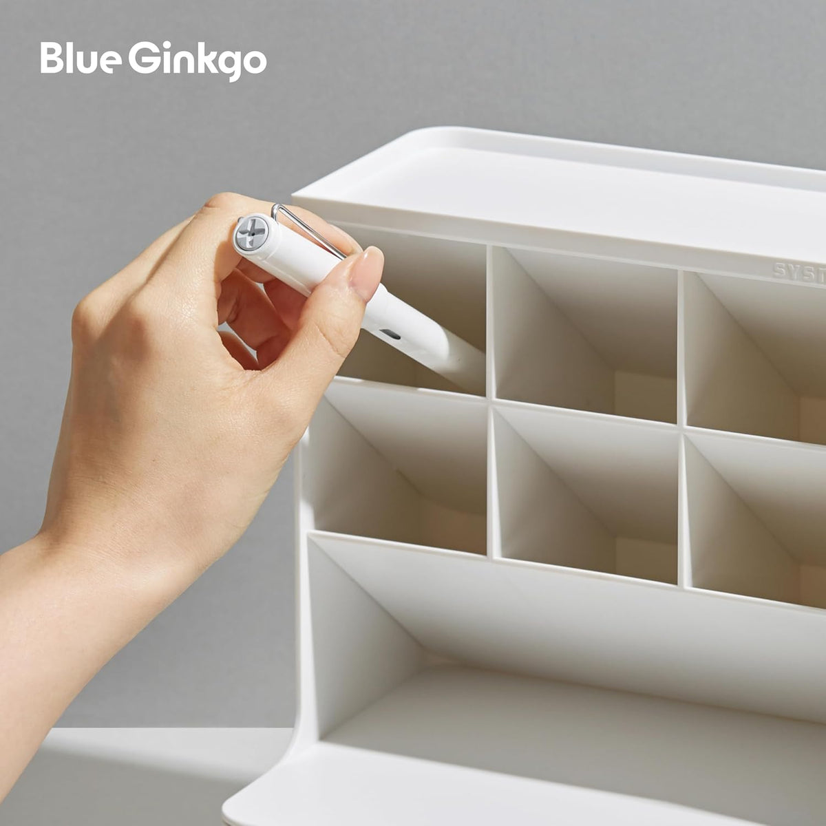 Portable Desk Organizer, Blue, Made in Korea