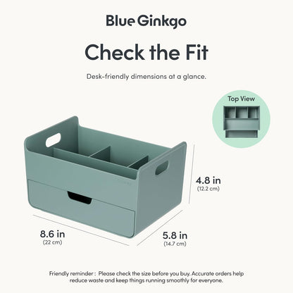 Portable Desk Organizer, Blue, Made in Korea