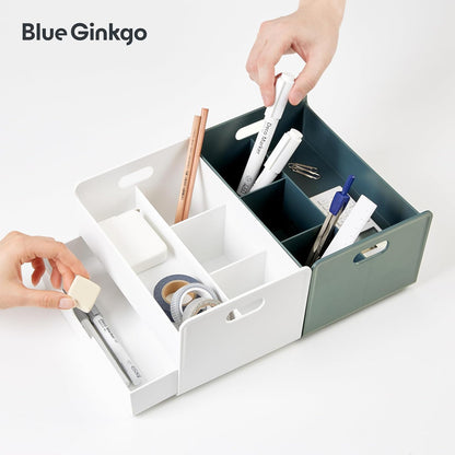 Portable Desk Organizer, Blue, Made in Korea