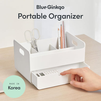 Portable Desk Organizer, Blue, Made in Korea