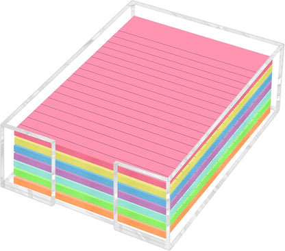 Acrylic Sticky Note Holder, 3 x 3 Inch Post It Note Holde