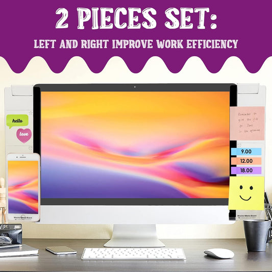 Office Desk Accessories 2pcs Sticky Note Holder Phone Holder
