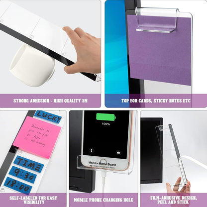 Office Desk Accessories 2pcs Sticky Note Holder Phone Holder