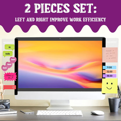 Office Desk Accessories 2pcs Sticky Note Holder Phone Holder