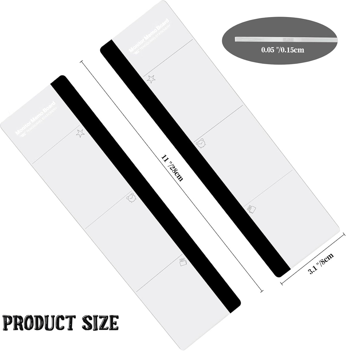 Office Desk Accessories 2pcs Sticky Note Holder Phone Holder