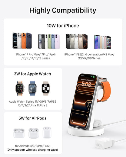 Anlmz 3 in 1 Charging Station - for Apple Multiple Devices
