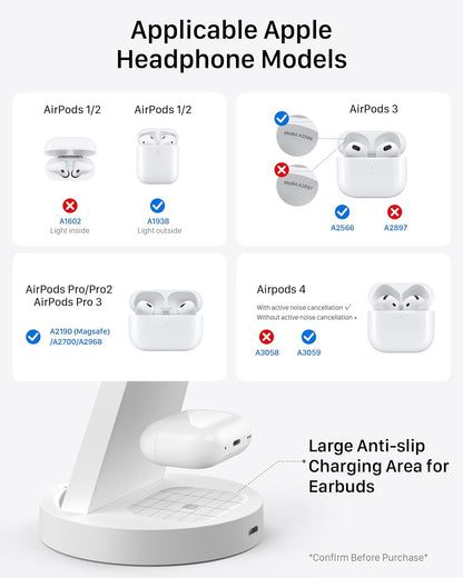 Anlmz 3 in 1 Charging Station - for Apple Multiple Devices
