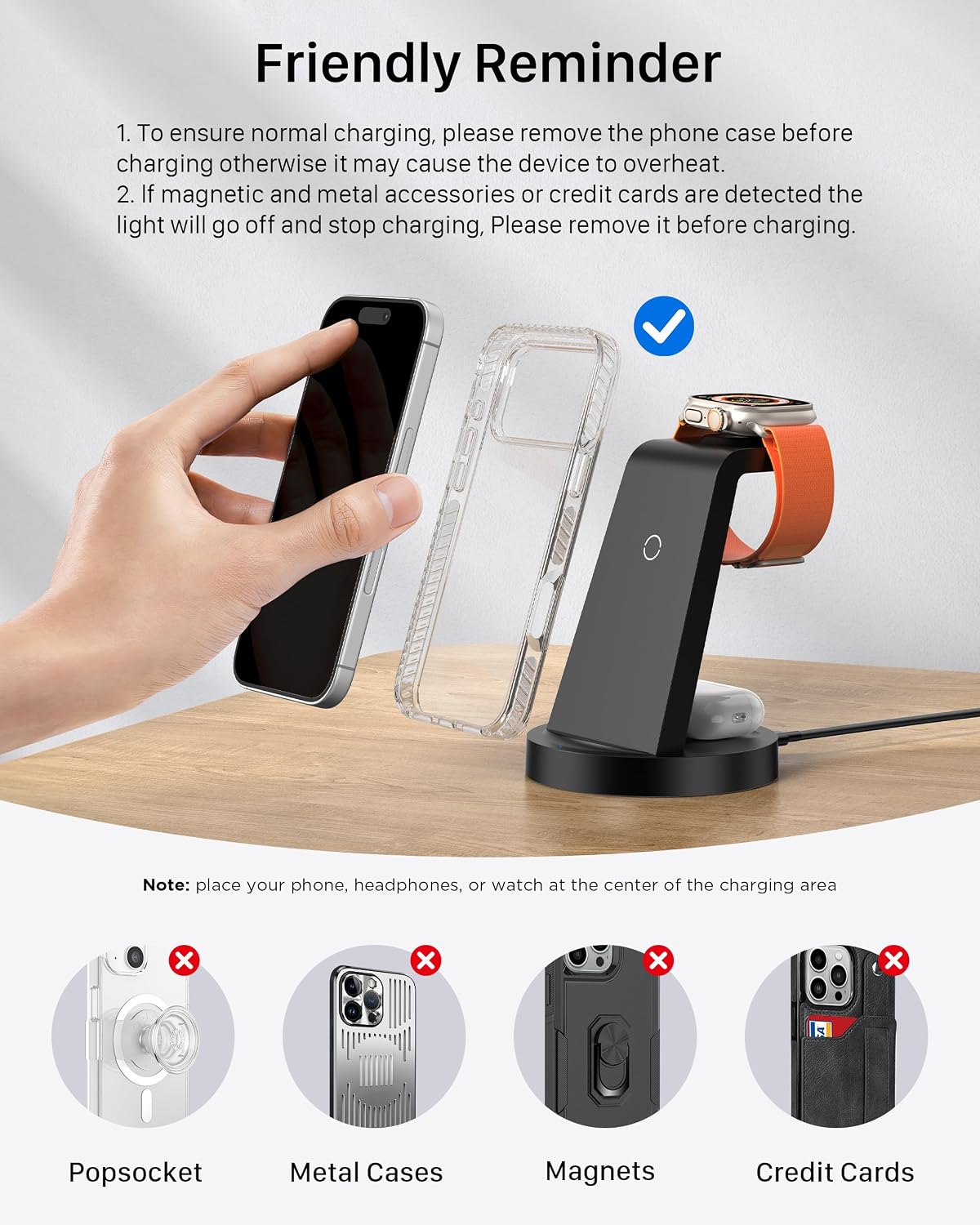 Anlmz 3 in 1 Charging Station - for Apple Multiple Devices