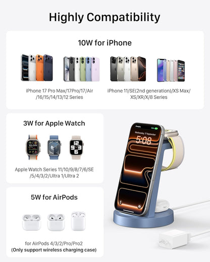 Anlmz 3 in 1 Charging Station - for Apple Multiple Devices