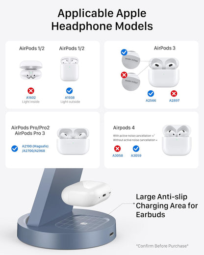 Anlmz 3 in 1 Charging Station - for Apple Multiple Devices